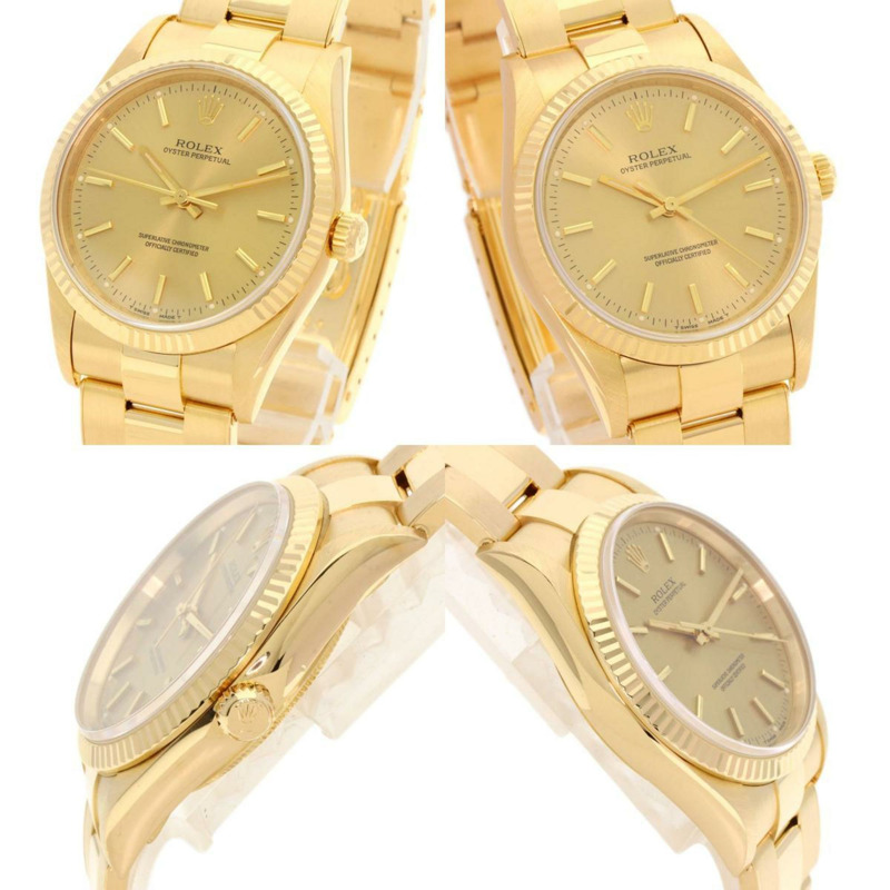 勞力士 14238 蠔式恆動腕錶 18K 黃金 K18YG 男款 ROLEX-2