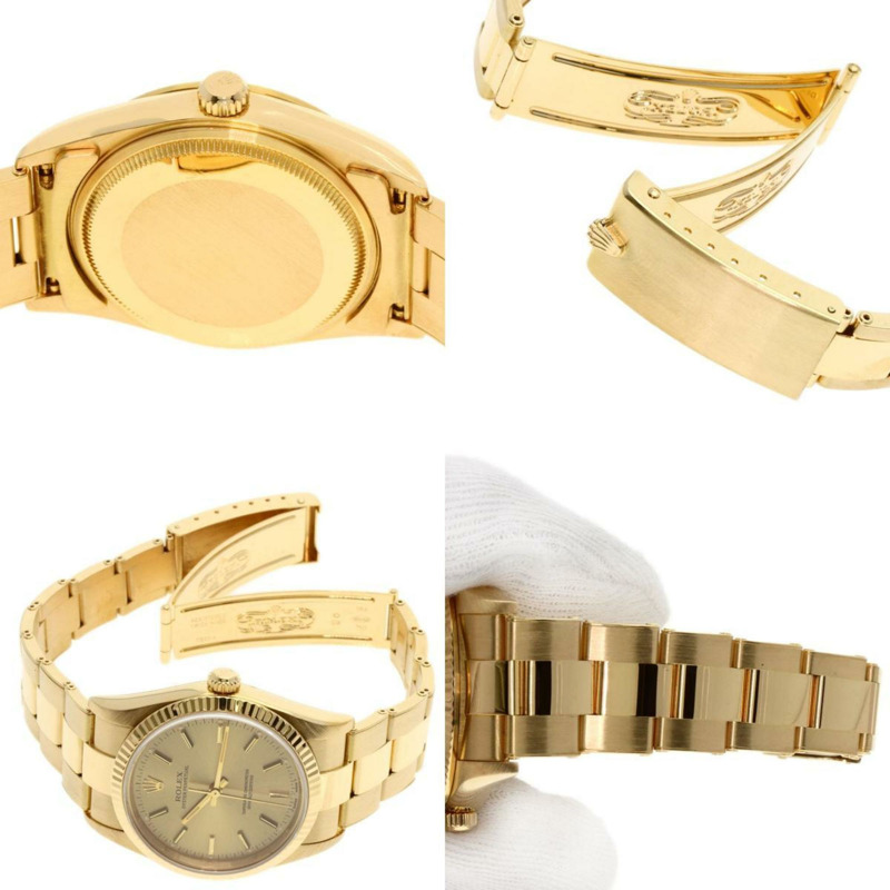 勞力士 14238 蠔式恆動腕錶 18K 黃金 K18YG 男款 ROLEX-3