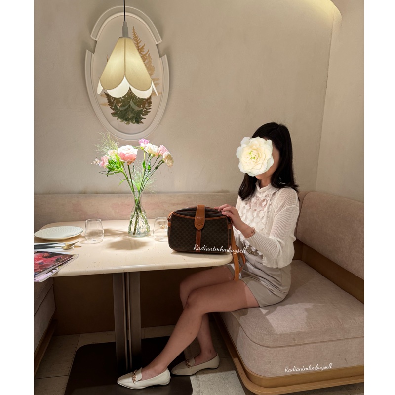 🈹Celine Vintage Macadam Crossbody 🧡中古凱旋門相機包📷🤎-2