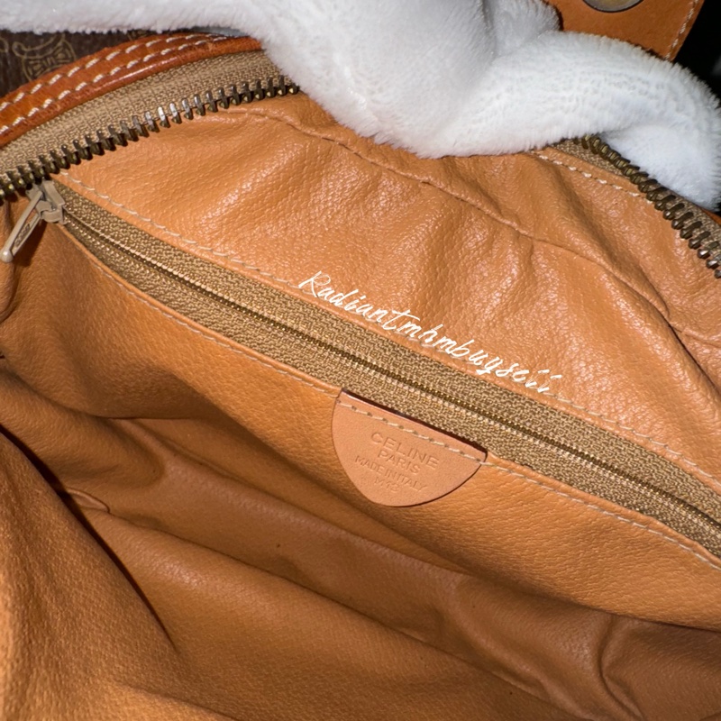 🈹Celine Vintage Macadam Crossbody 🧡中古凱旋門相機包📷🤎-8