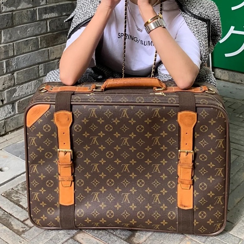 🌸 Louis Vuitton Sirius 老花旅行袋|復古控必收!LV老花-0