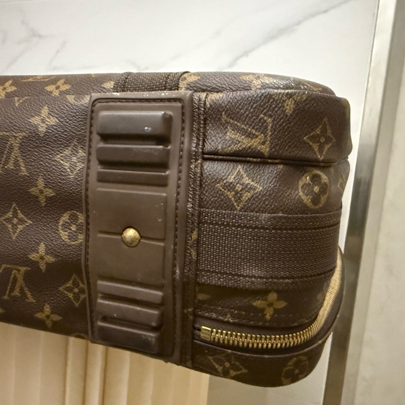 🌸 Louis Vuitton Sirius 老花旅行袋|復古控必收!LV老花-20