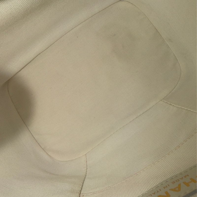 全配芯片款🈶️購證❤️香奈兒奶油白油蠟牛皮duma 雙肩包-93
