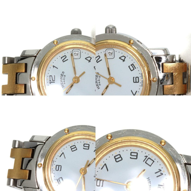 愛馬仕 CL4.220 Clipper 腕錶 不鏽鋼 SSxGP 女款 HERMES-6