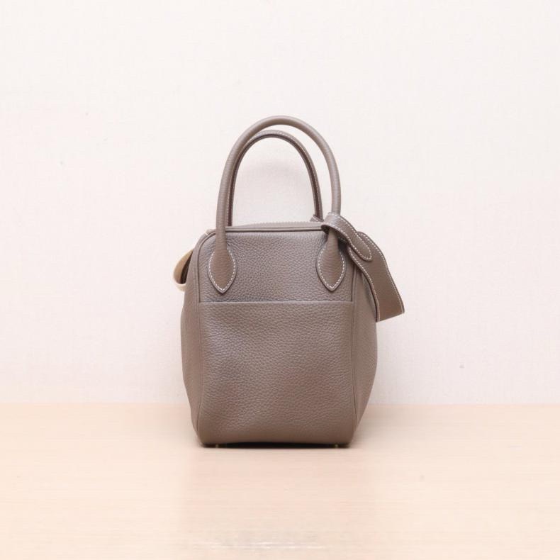 HERMES(愛馬仕) Lindy 30 18大象灰 TC皮 D刻 金扣-1