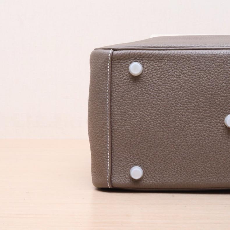 HERMES(愛馬仕) Lindy 30 18大象灰 TC皮 D刻 金扣-3
