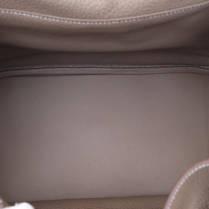 HERMES(愛馬仕) Lindy 30 18大象灰 TC皮 D刻 金扣-4