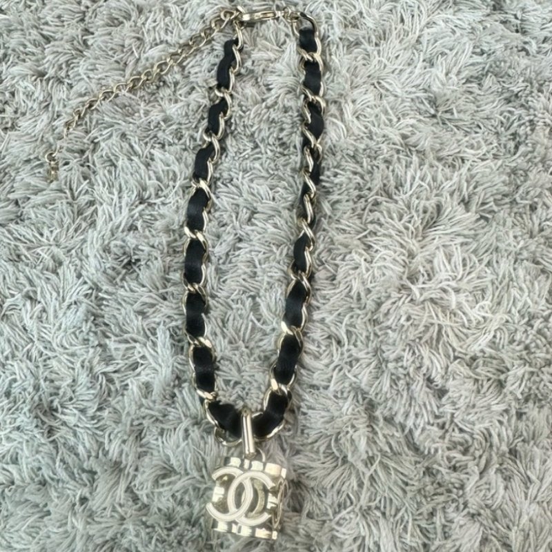 全新Chanel 骰子皮穿項鏈-1