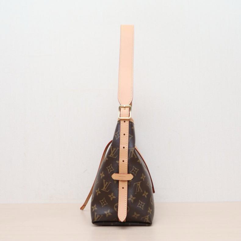 LOUIS VUITTON(路易威登) CARRYALL 小號 29 配子袋 老花 PVC 晶片-1