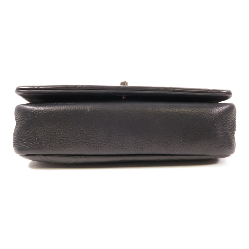 CHANEL 牛皮皮革Chain Shoulder銀扣鏈帶肩背袋-3