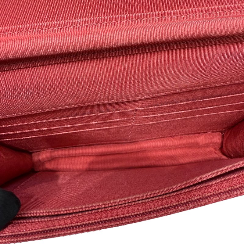 CHANEL 香奈兒 COCO WOC 粗花呢 毛呢 皮革 肩背包 紅色 混色-6