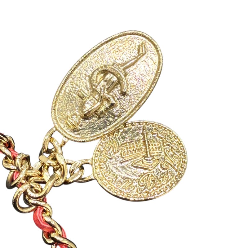 CHANEL 香奈兒 COCO WOC 粗花呢 毛呢 皮革 肩背包 紅色 混色-15