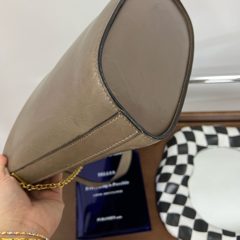 稀少 CELINE 大象灰 薯條包 大號 Vintage 中古 斜背包-7