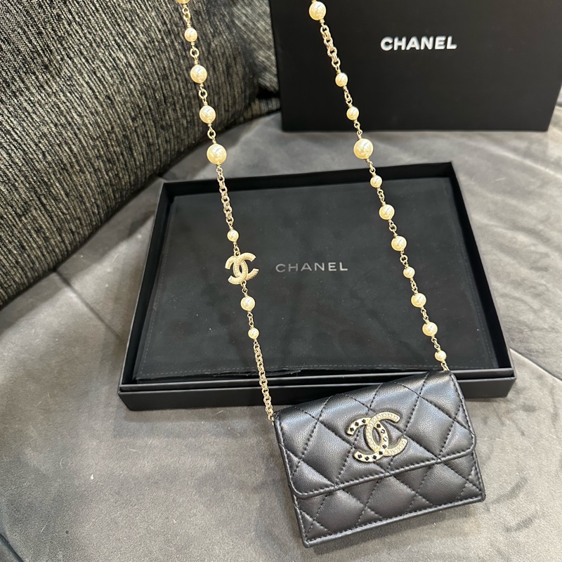 全新🈶️購證❤️ 香奈兒 #珍珠 #毛衣鏈 #包鏈 #項鍊-5