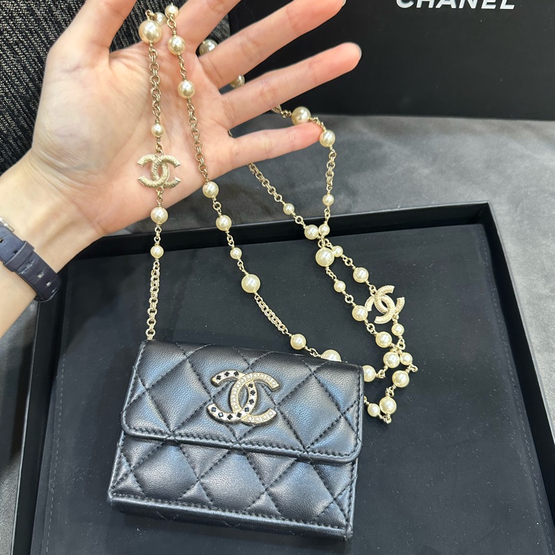 全新🈶️購證❤️ 香奈兒 #珍珠 #毛衣鏈 #包鏈 #項鍊-8