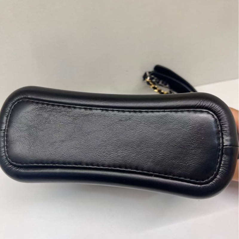 全配❤️ 香奈兒 黑金 流浪包 小號 gabrielle-29