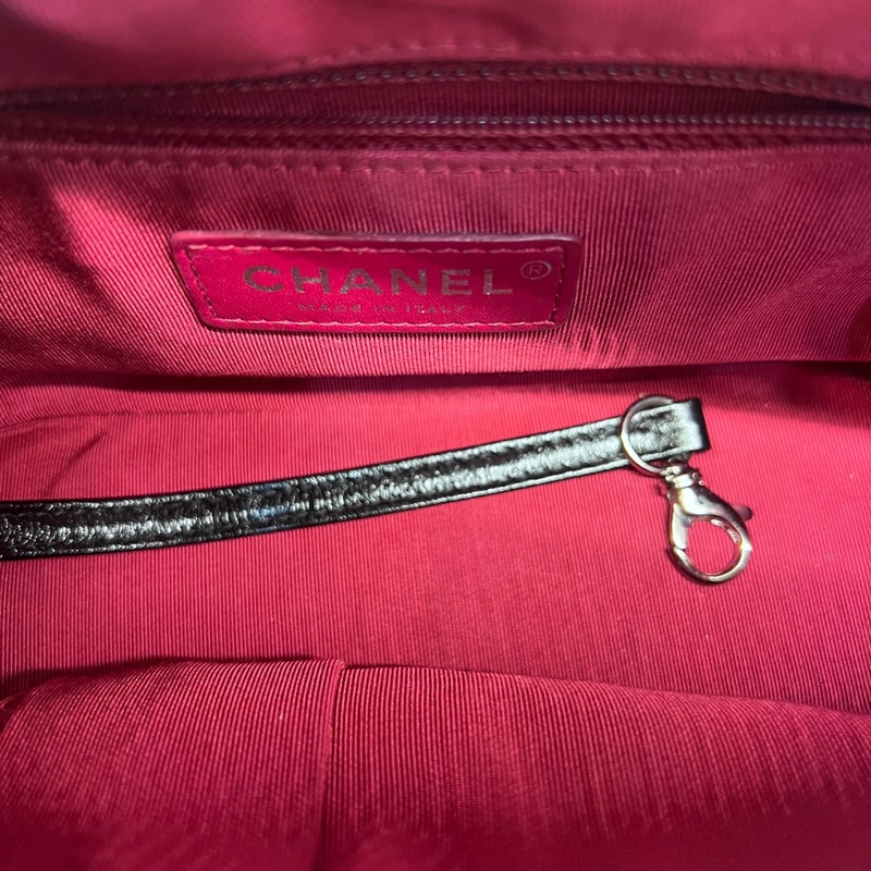 全配❤️ 香奈兒 黑金 流浪包 小號 gabrielle-37