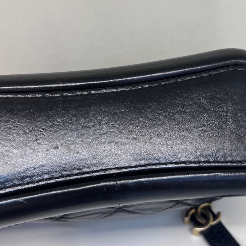 全配❤️ 香奈兒 黑金 流浪包 小號 gabrielle-47