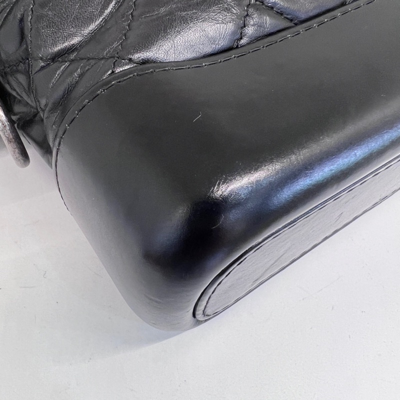 全配❤️ 香奈兒 黑金 流浪包 小號 gabrielle-49