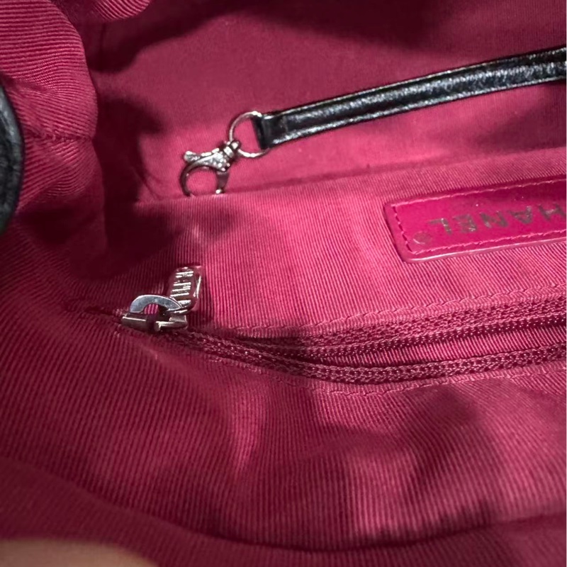 全配❤️ 香奈兒 黑金 流浪包 小號 gabrielle-54