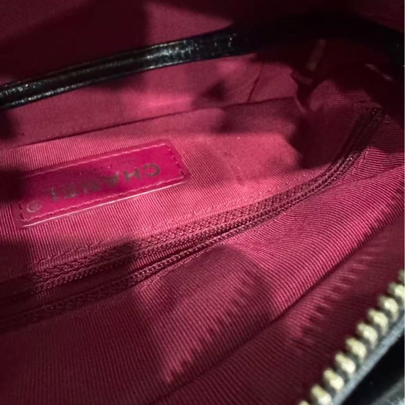 全配❤️ 香奈兒 黑金 流浪包 小號 gabrielle-55