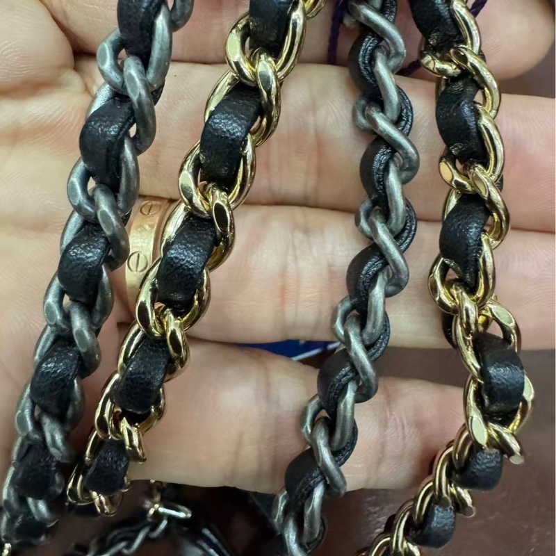 全配❤️ 香奈兒 黑金 流浪包 小號 gabrielle-63