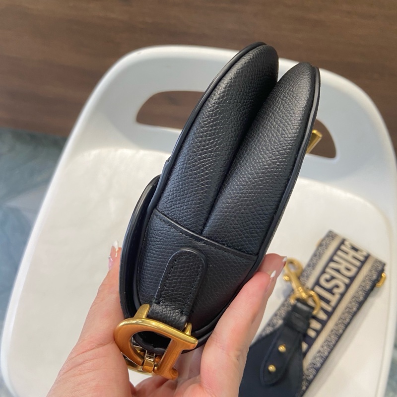 Dior Saddle 馬鞍包 黑色小號 配肩帶-2