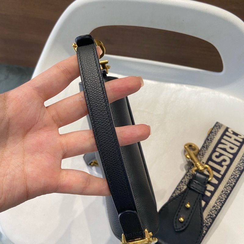 Dior Saddle 馬鞍包 黑色小號 配肩帶-5