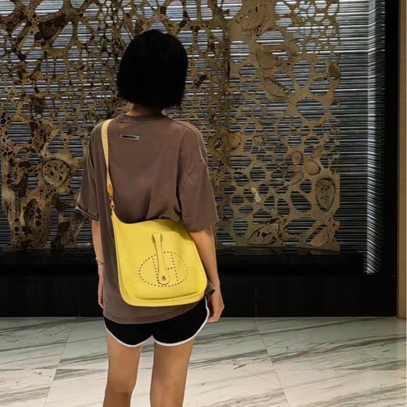 🐎Hermes 🐎 Hermes 愛馬仕 Evelvne29發財黃色TC皮銀扣D刻 成色非常好-6