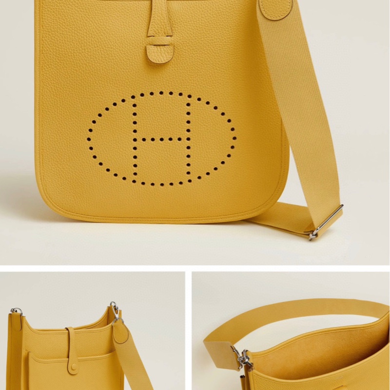 🐎Hermes 🐎 Hermes 愛馬仕 Evelvne29發財黃色TC皮銀扣D刻 成色非常好-8