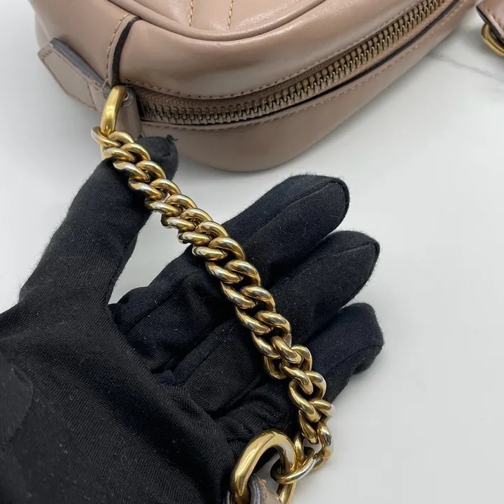Gucci 祼色馬蒙迷你號相機包 斜背包-22