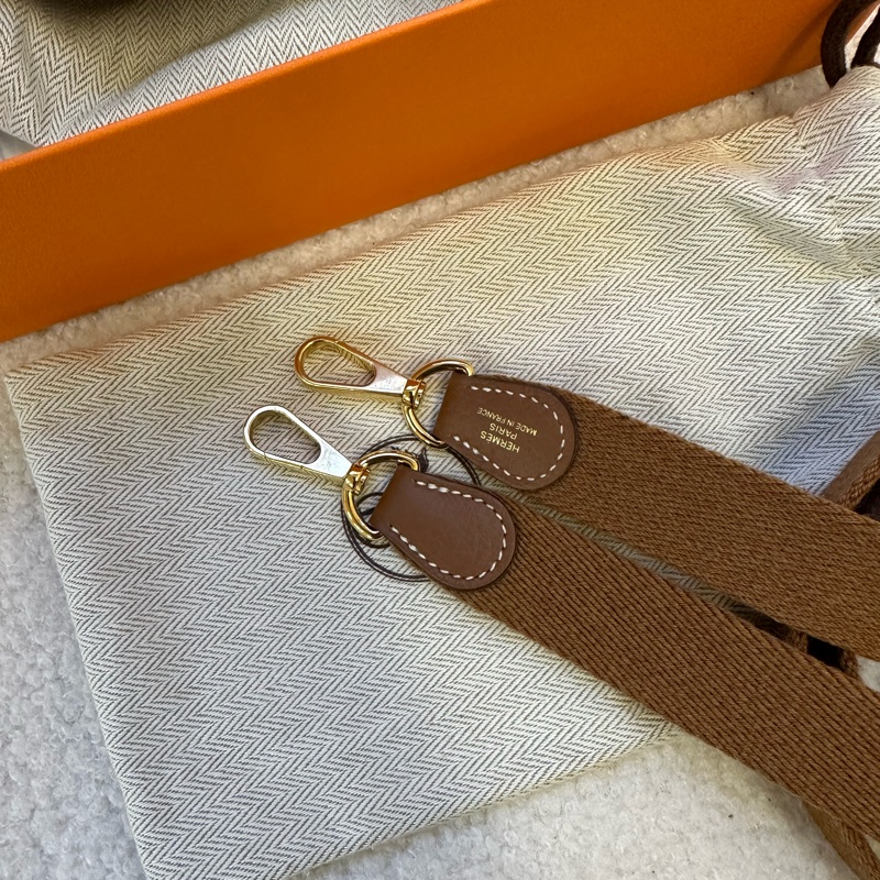 Hermes 愛馬仕 Evelyne 伊芙琳 Mini B刻金棕色單肩斜挎包-5