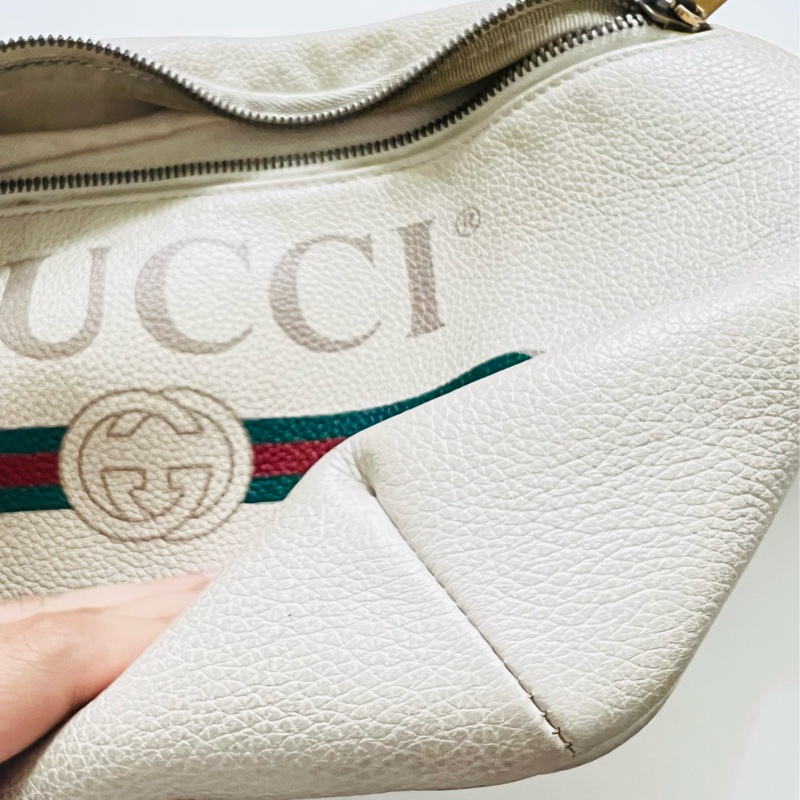 Gucci 腰包527792/中性/大/米白-2