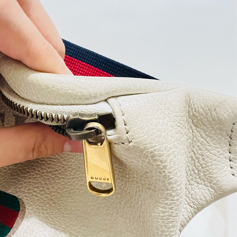 Gucci 腰包527792/中性/大/米白-4