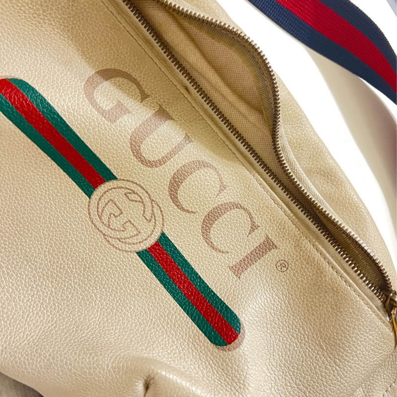 Gucci 腰包527792/中性/大/米白-5