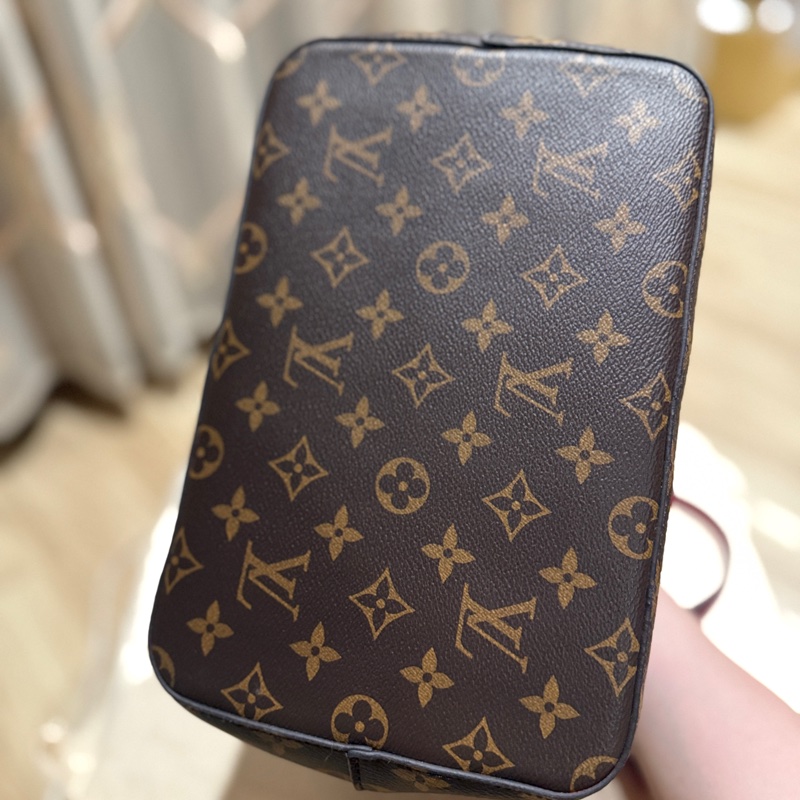 Lv M44020 NéoNoé MM 桃色水桶包-7