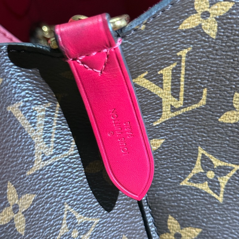 Lv M44020 NéoNoé MM 桃色水桶包-21
