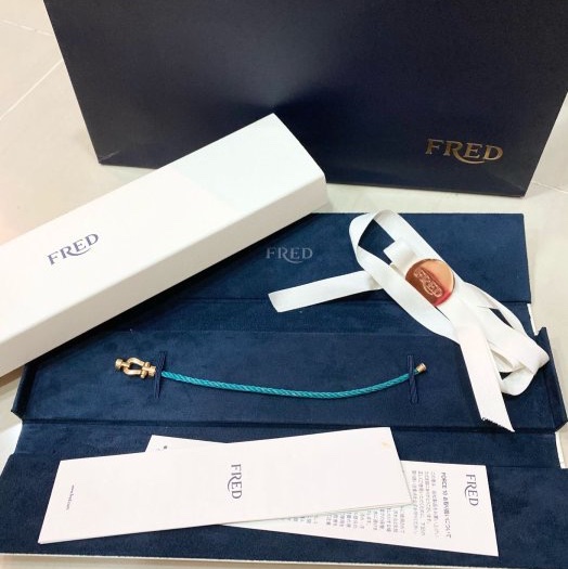 FRED 斐登Force10 18k玫瑰金 馬蹄 手環-0