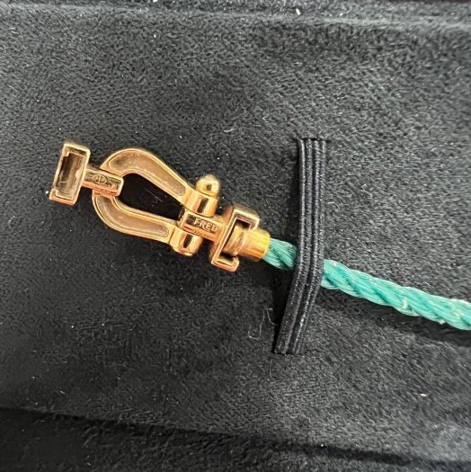 FRED 斐登Force10 18k玫瑰金 馬蹄 手環-3