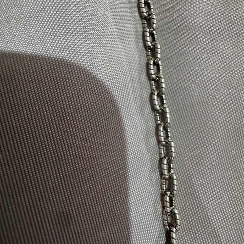 GUCCI 古馳 復古925純銀雕花 Interlocking G 雙G墜飾項鍊(男款)-1