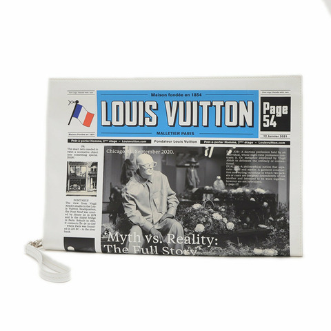 Louis Vuitton 報紙手拿包 皮革 多色 M80849