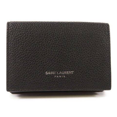 SAINT LAURENT 牛皮皮革Wallet銀扣錢包