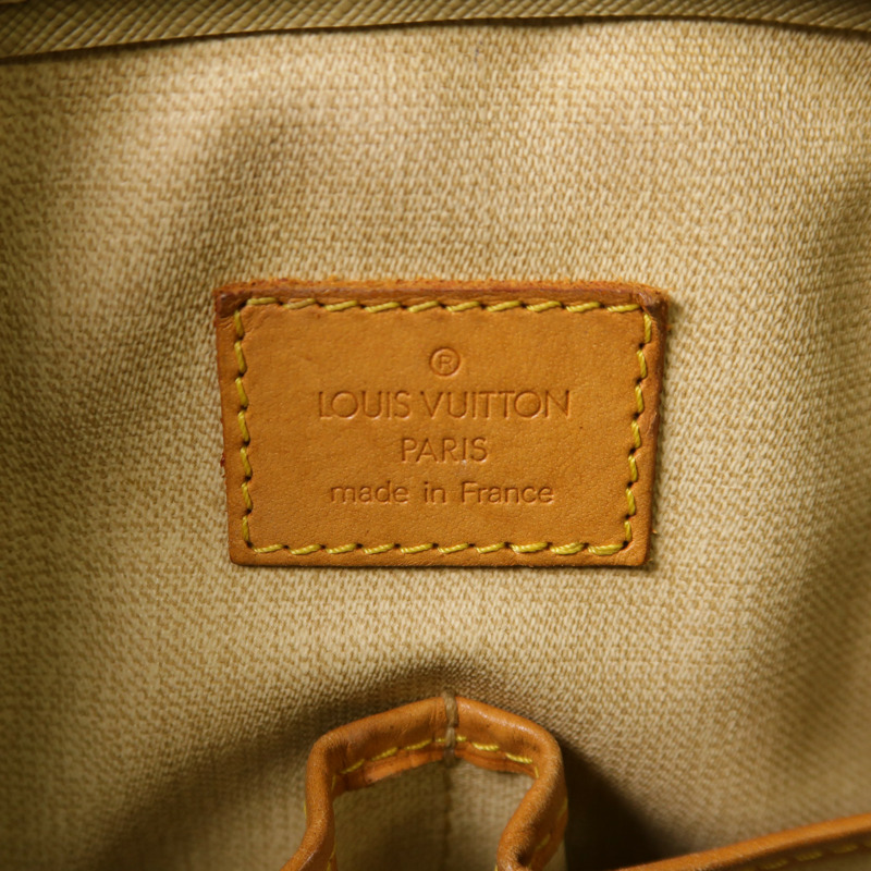 LOUIS VUITTON Monogram Trouville金扣手挽袋棕色-11