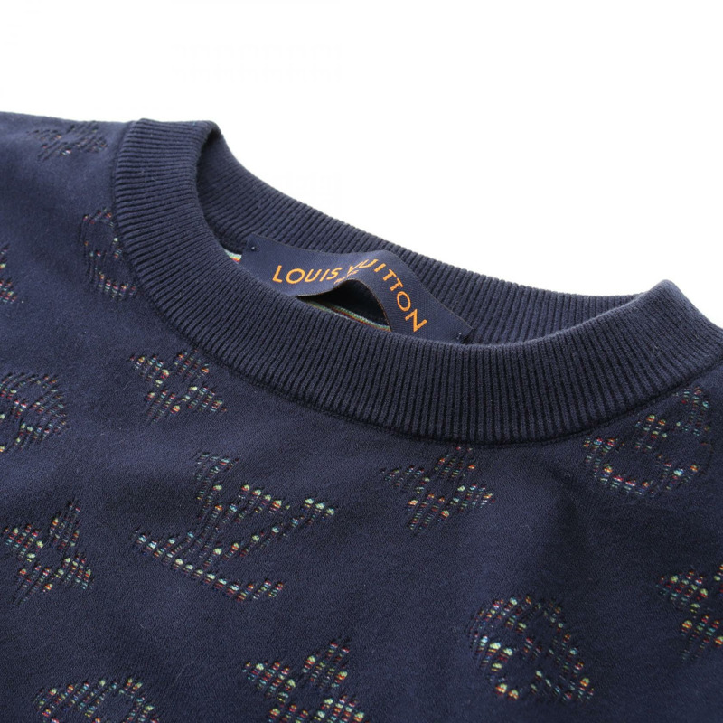 路易威登 (LOUIS VUITTON) 男士針織衫 RM202Q 人造絲棉 海軍藍-7