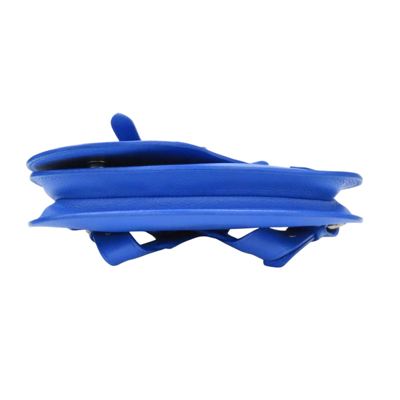 藍色皮革 肩背包-3