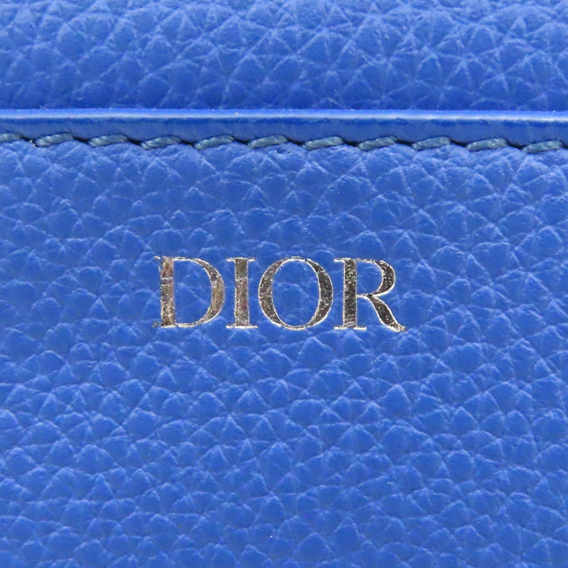 藍色皮革 肩背包-5