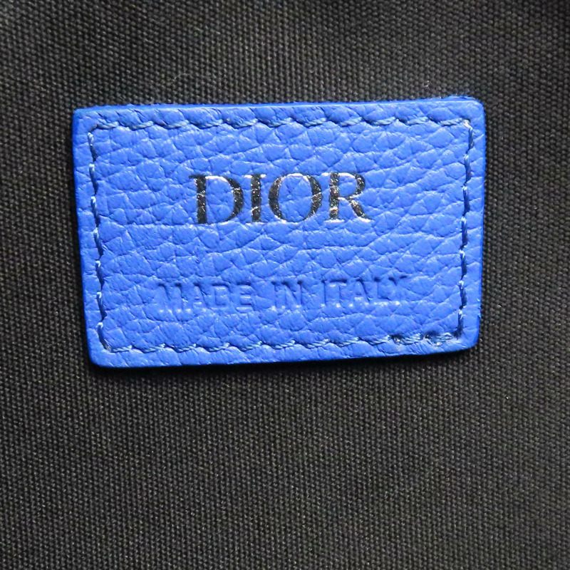 藍色皮革 肩背包-6