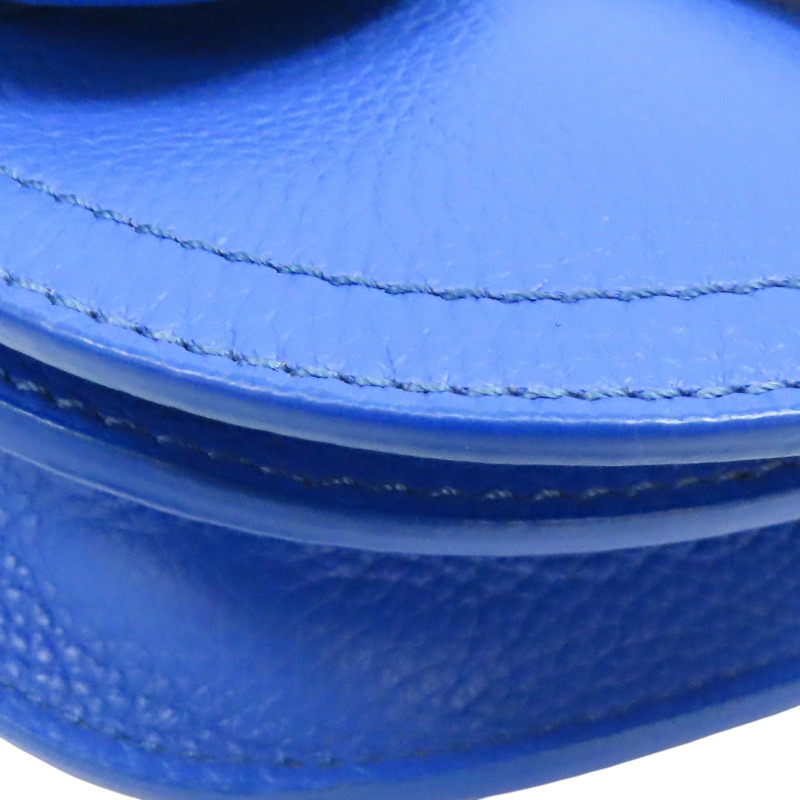 藍色皮革 肩背包-9