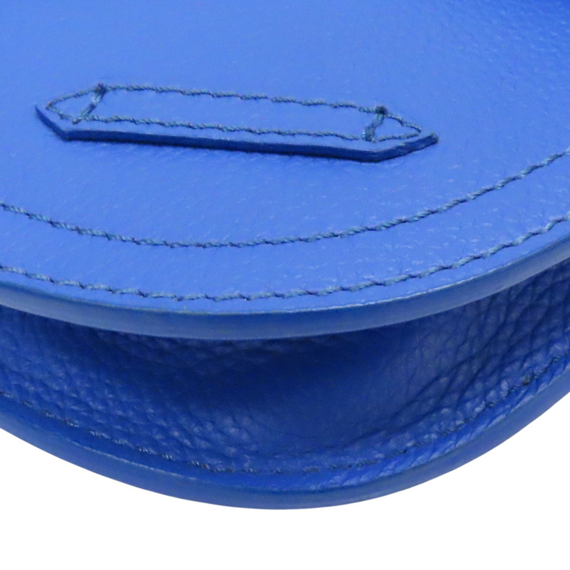 藍色皮革 肩背包-10