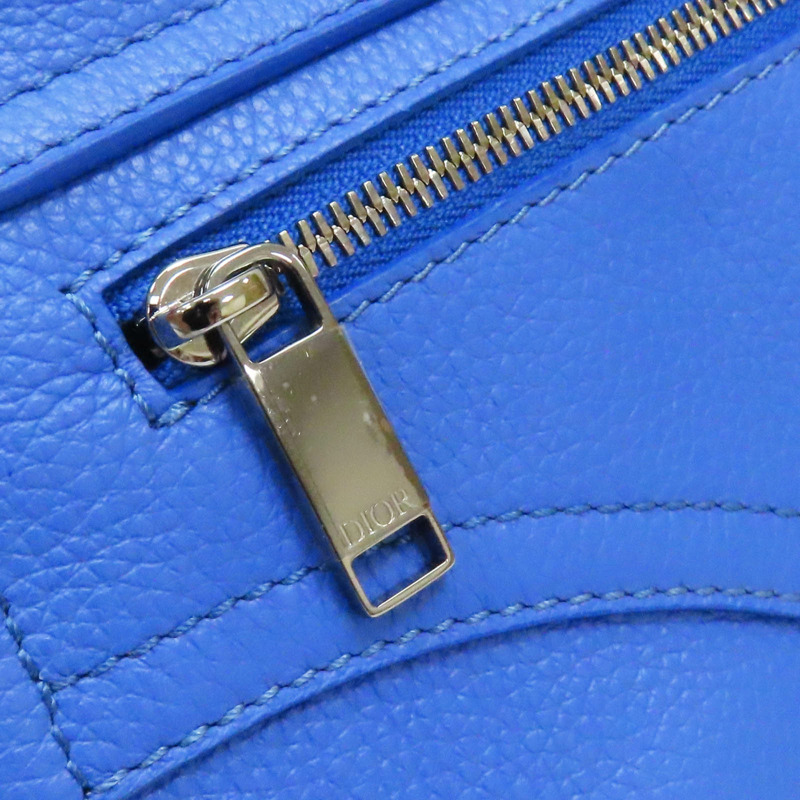 藍色皮革 肩背包-14